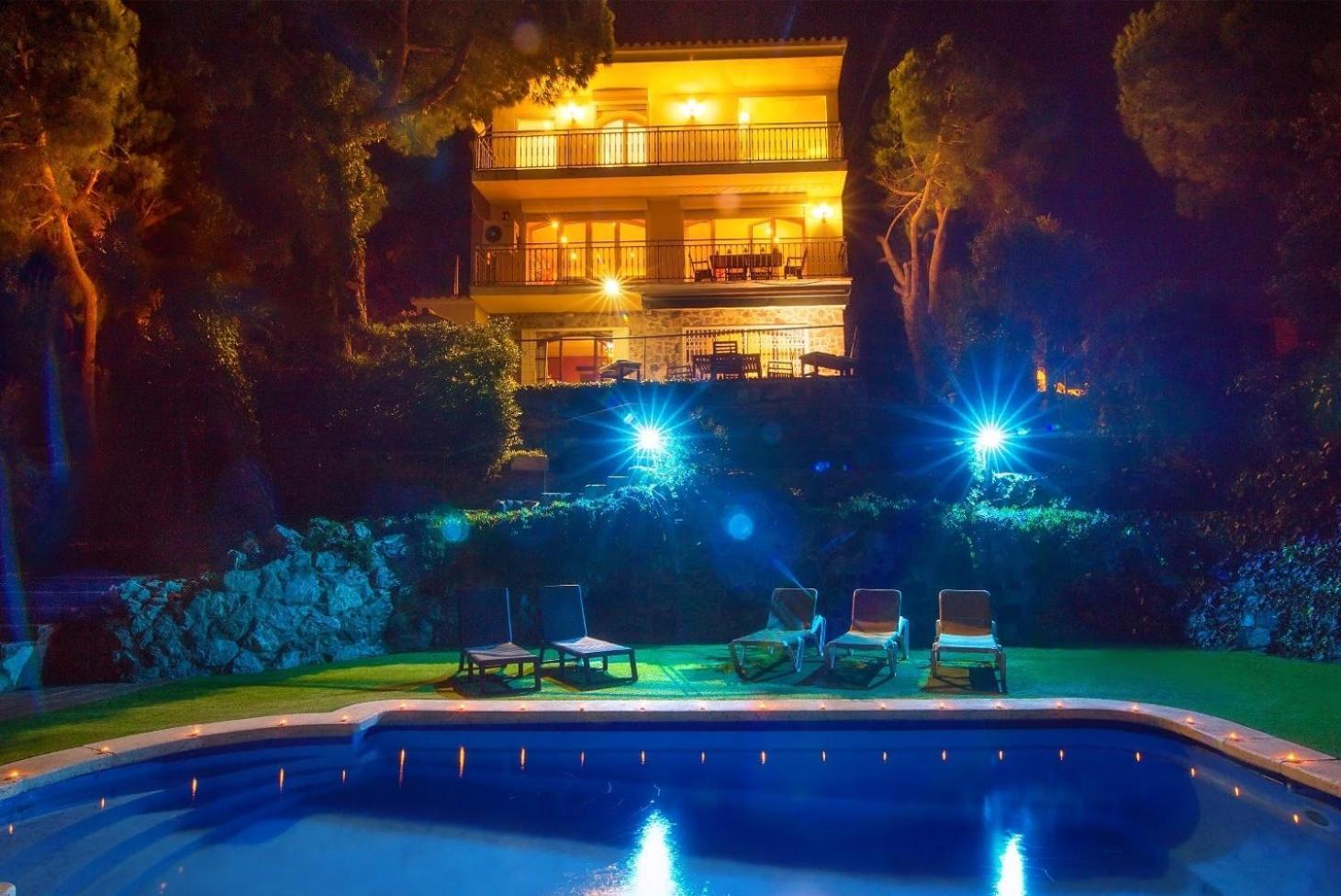 Villa con piscina privada climatizada Santa Susanna Exterior foto