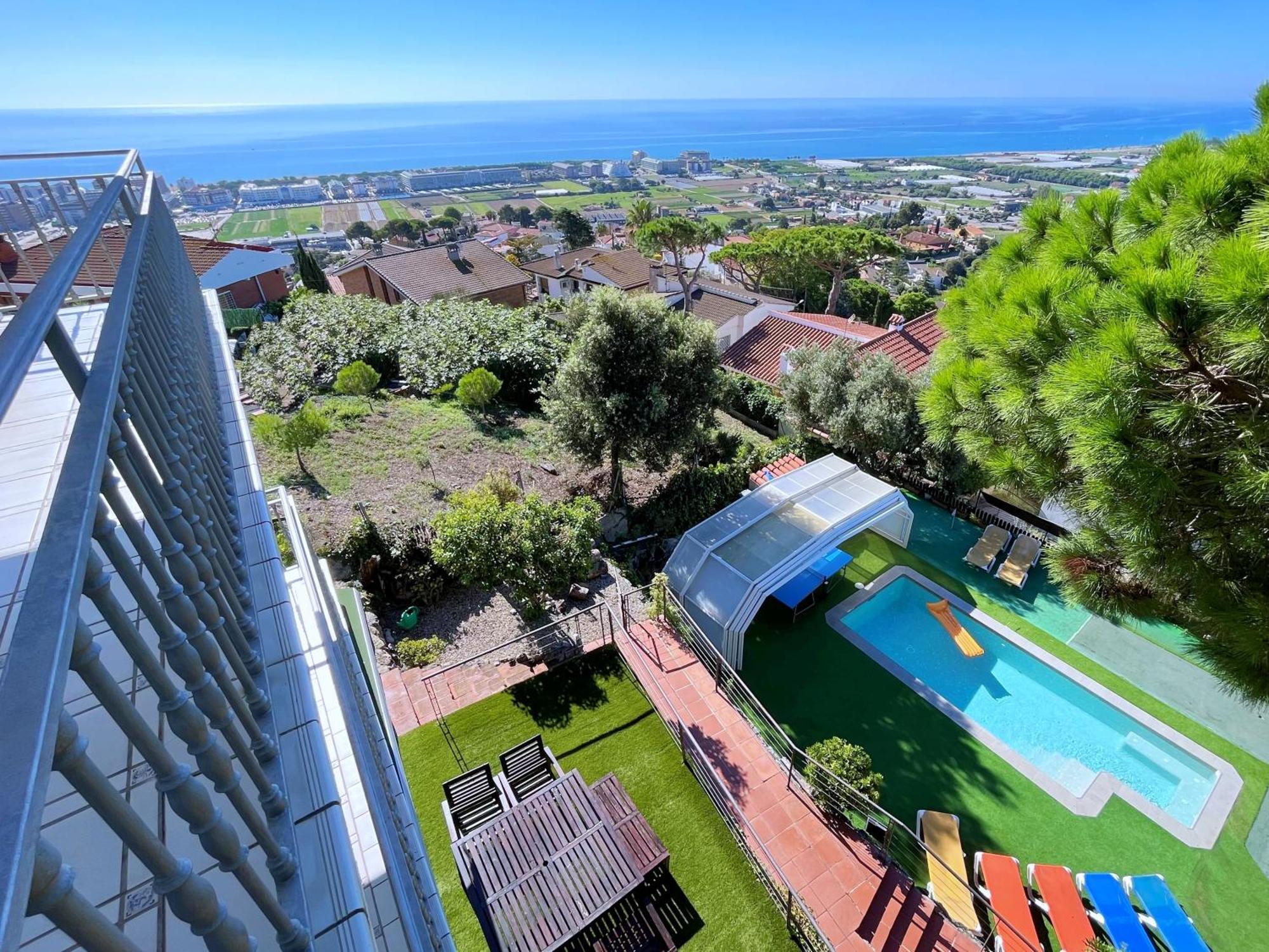 Villa con piscina privada climatizada Santa Susanna Exterior foto