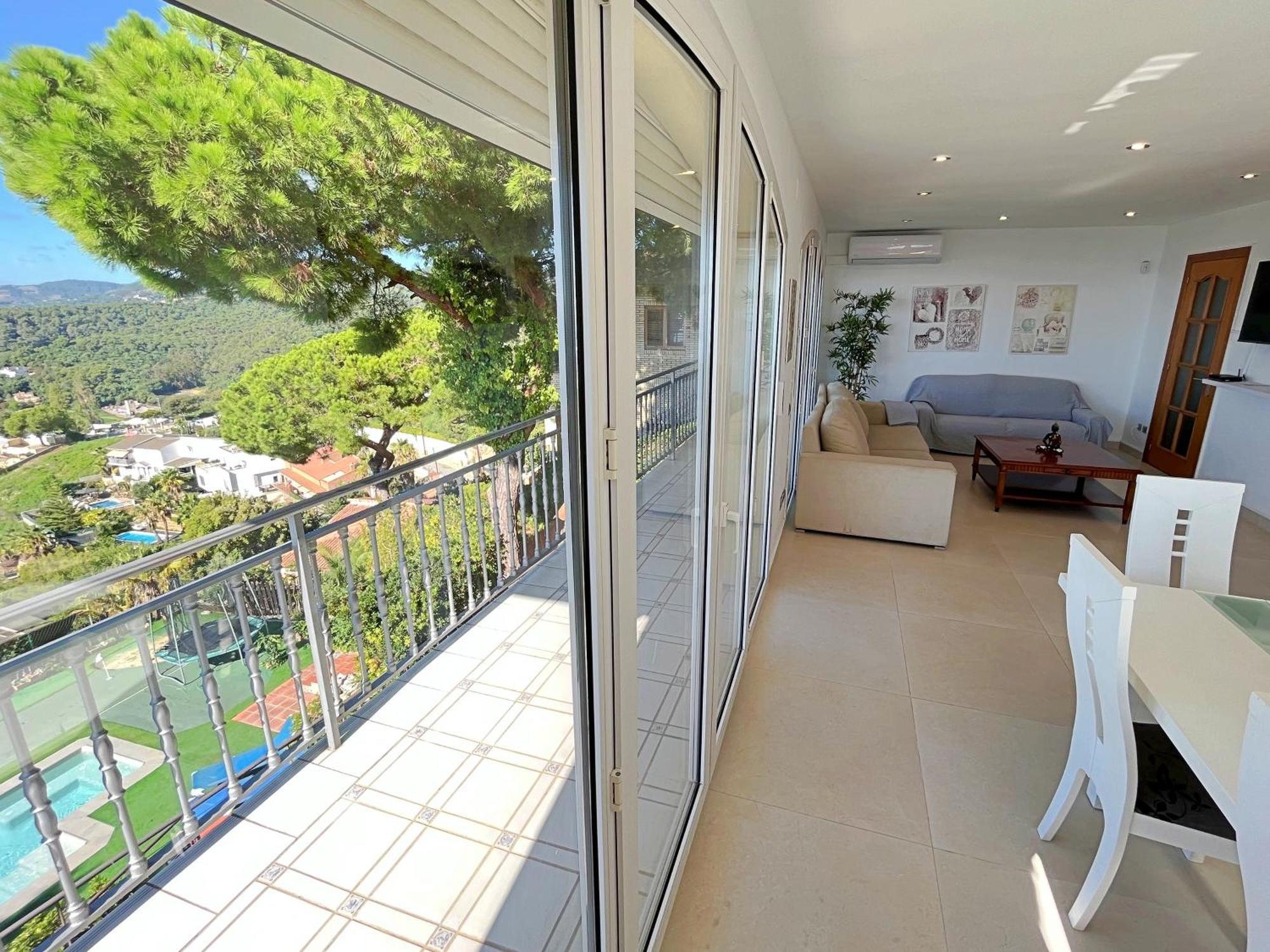 Villa con piscina privada climatizada Santa Susanna Exterior foto